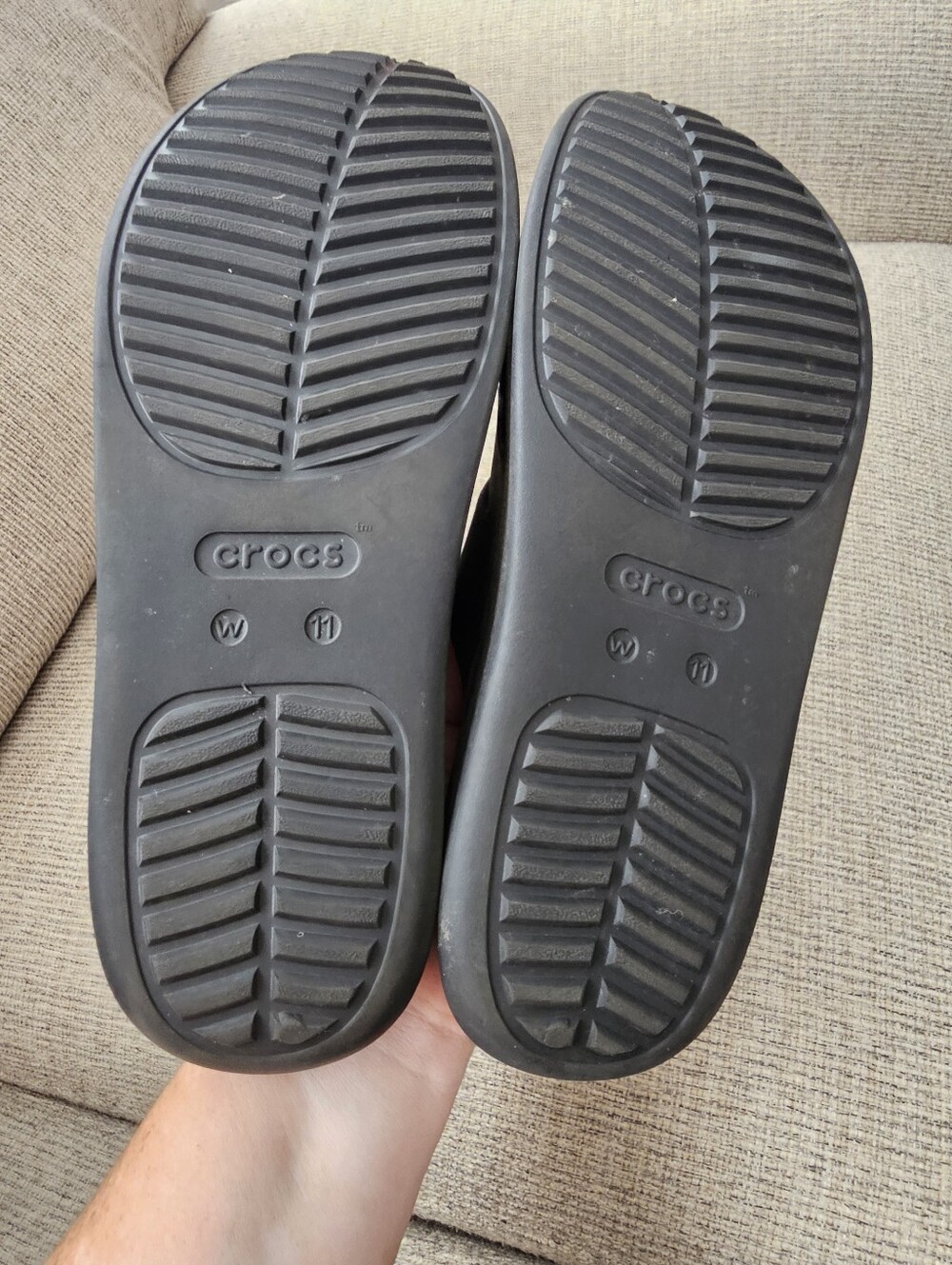 Crocs Getaway Weave Slide Sandals Size 11 - Picture 6 of 6